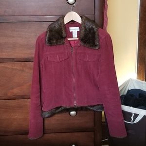Cropped corduroy jacket